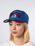 Бейсболка MITCHELL NESS арт. HHSS6642-CAVYYPPPBLUE Colorado Avalanche NHL (синий / красный)